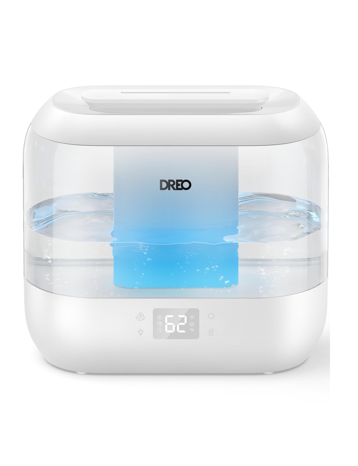 Dreo Humidifiers for Bedroom, Top Fill 4L Supersized Cool Mist Humidifier, 36H Runtime, 28 dB Quiet Ultrasonic Air Humidifier for Large Room, Plants, Baby Nursery, Indoor, Night Light, Easy to Clean