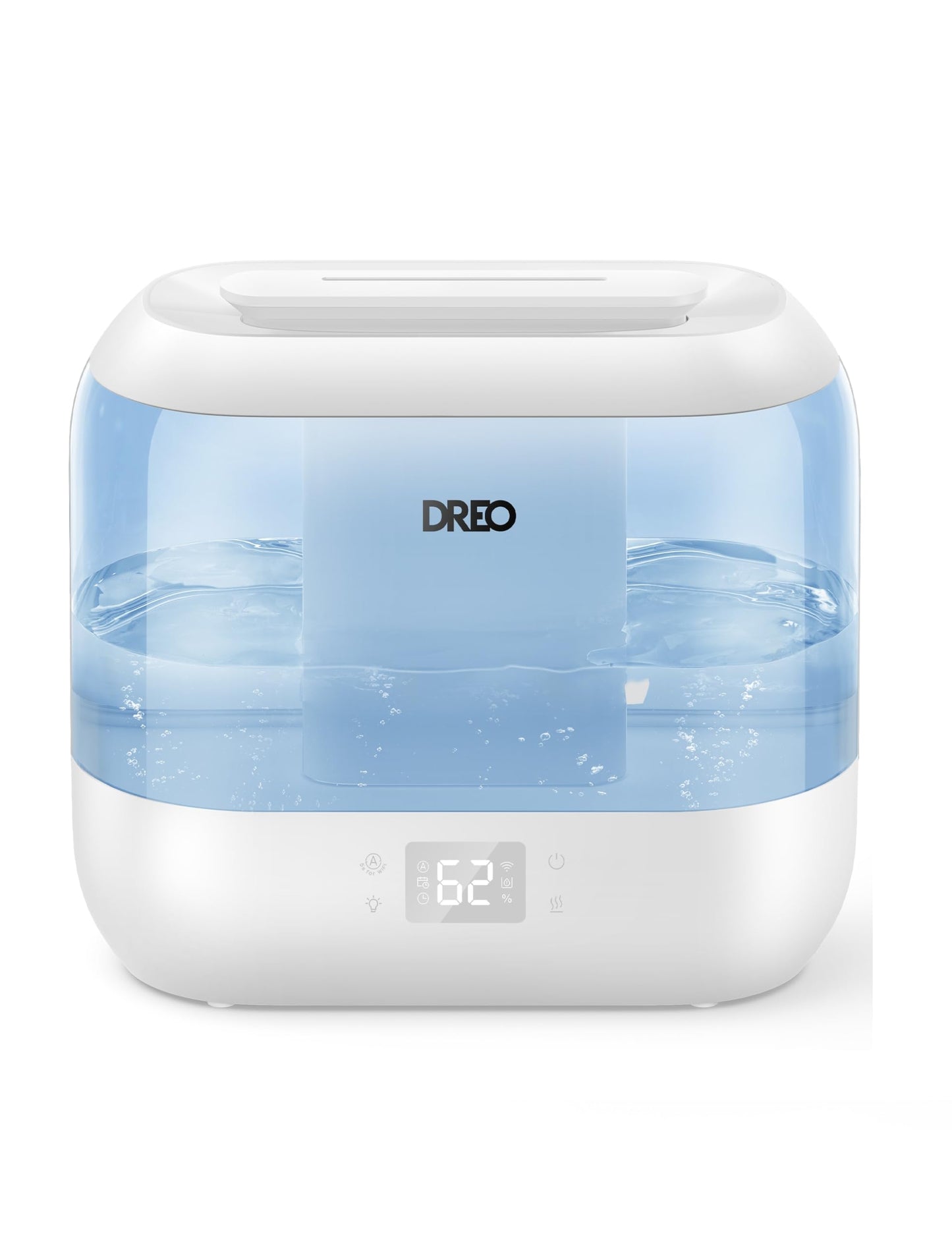 Dreo Humidifiers for Bedroom, Top Fill 4L Supersized Cool Mist Humidifier, 36H Runtime, 28 dB Quiet Ultrasonic Air Humidifier for Large Room, Plants, Baby Nursery, Indoor, Night Light, Easy to Clean