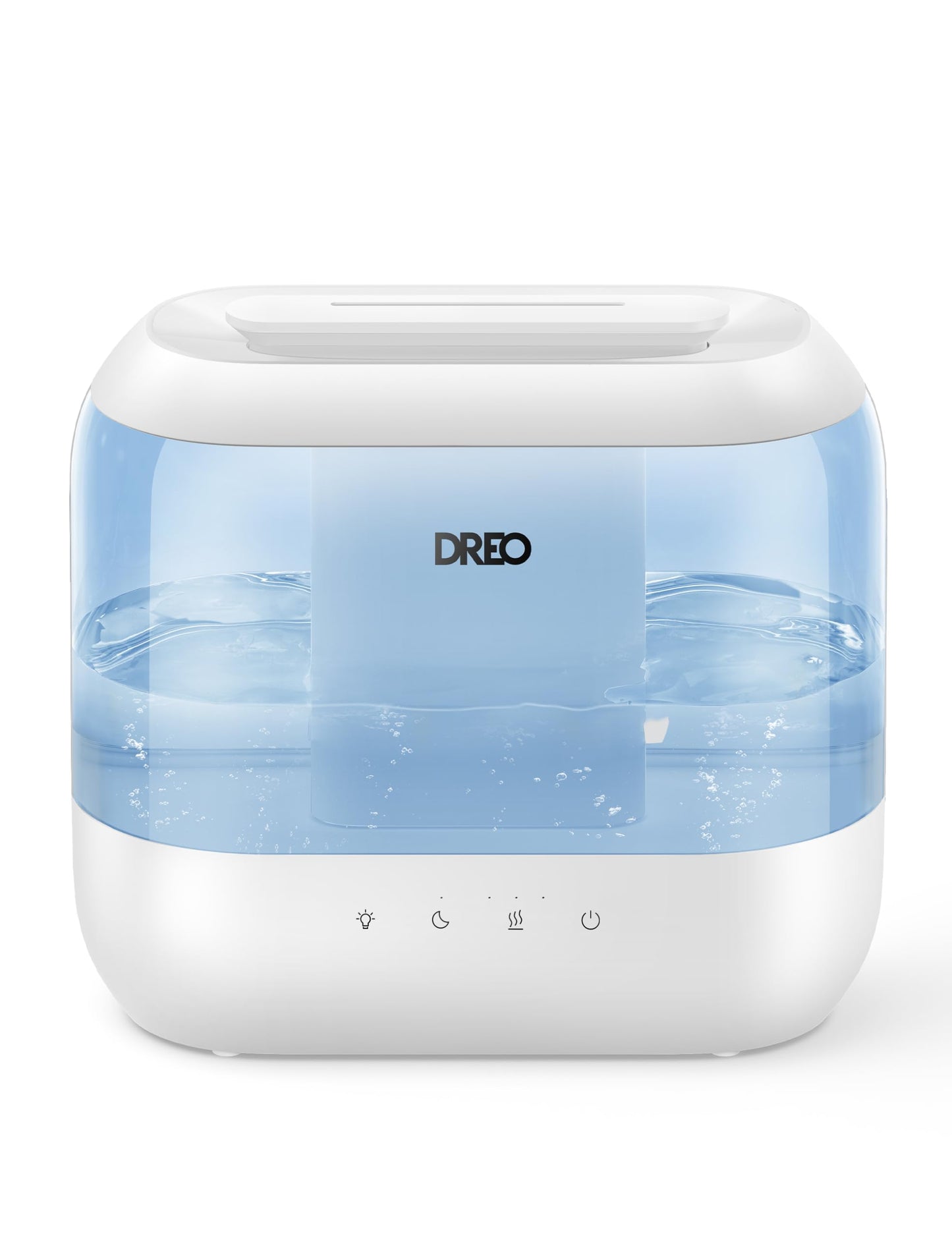 Dreo Humidifiers for Bedroom, Top Fill 4L Supersized Cool Mist Humidifier, 36H Runtime, 28 dB Quiet Ultrasonic Air Humidifier for Large Room, Plants, Baby Nursery, Indoor, Night Light, Easy to Clean