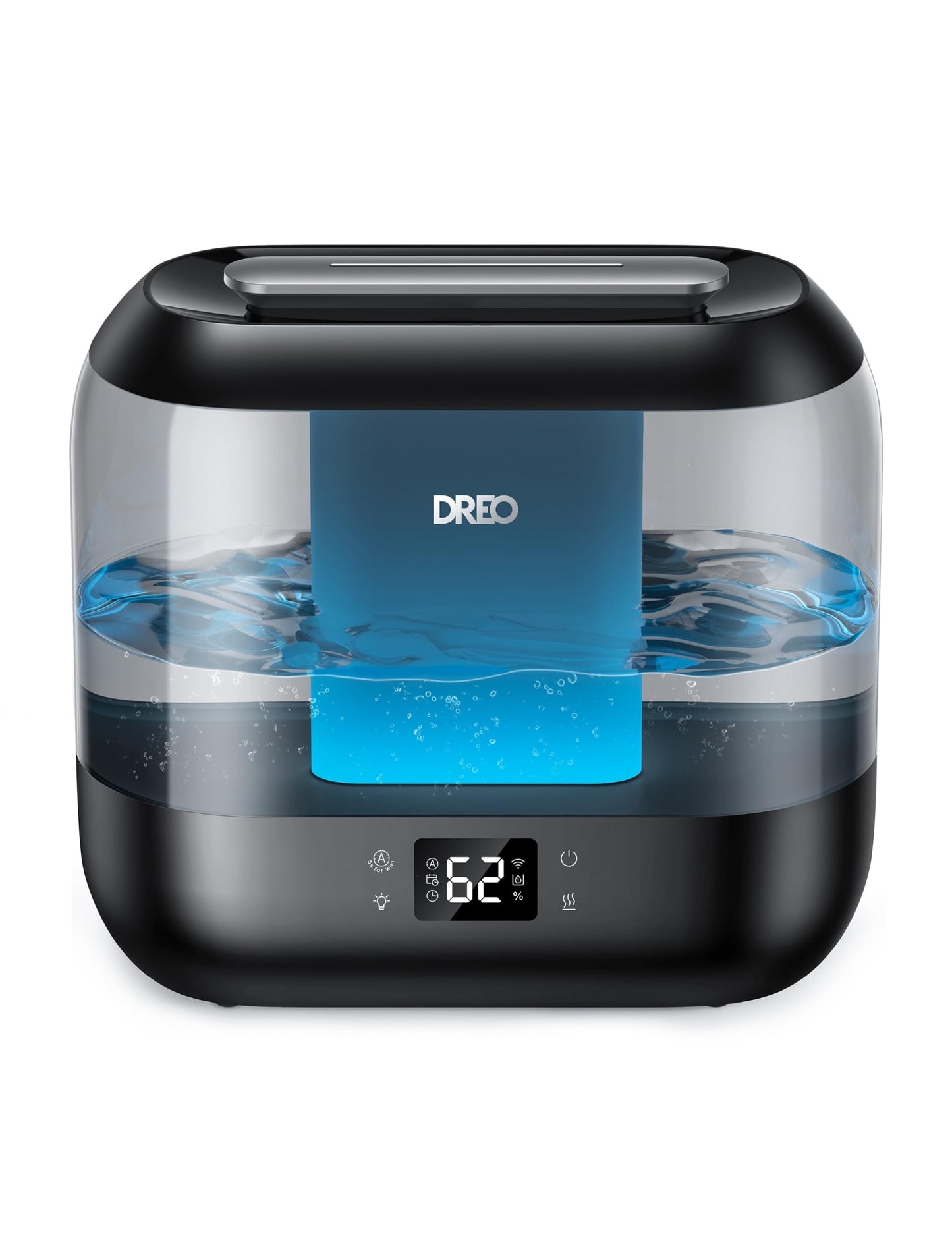 Dreo Humidifiers for Bedroom, Top Fill 4L Supersized Cool Mist Humidifier, 36H Runtime, 28 dB Quiet Ultrasonic Air Humidifier for Large Room, Plants, Baby Nursery, Indoor, Night Light, Easy to Clean