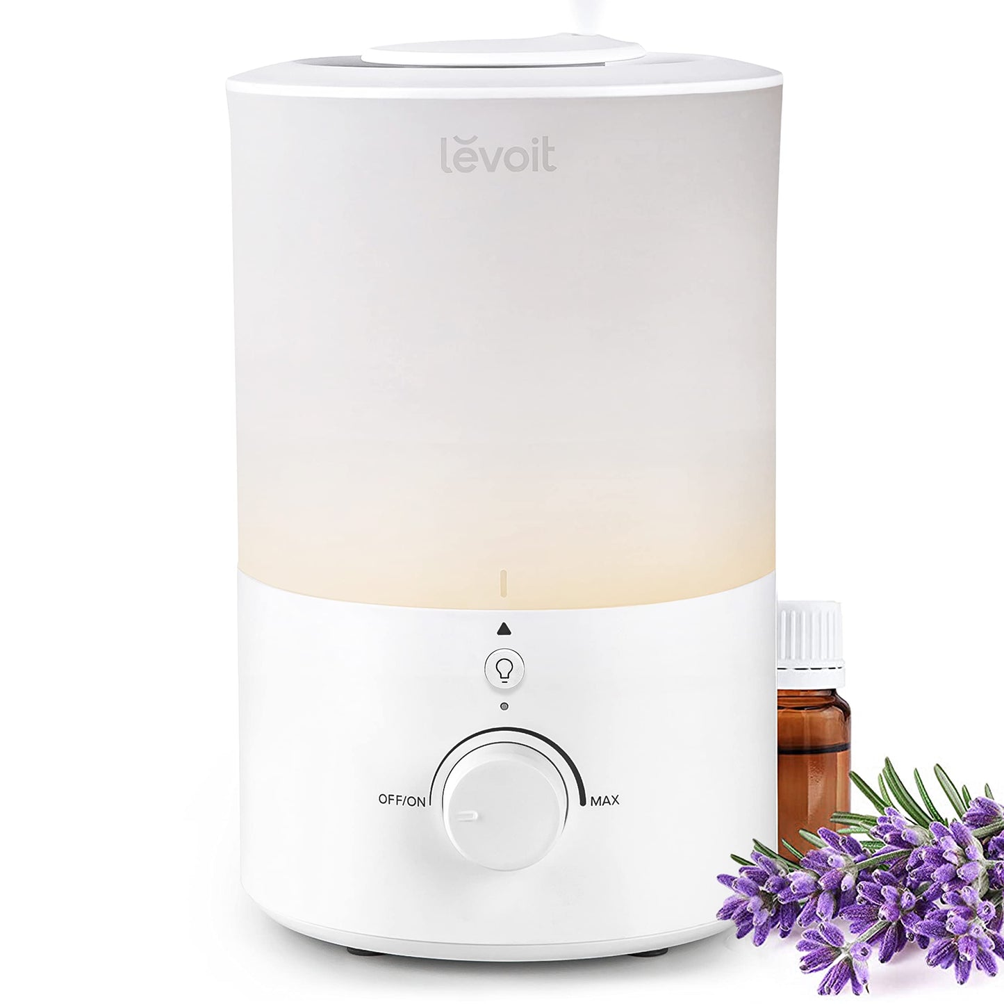 LEVOIT Top Fill Humidifiers for Bedroom, 2.5L Tank for Large Room, Easy to Fill & Clean, 28dB Quiet Cool Mist Air Humidifier for Home Baby Nursery & Plants, Auto Shut-off and BPA-Free for Safety, 25H